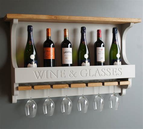 wall mounted wine glass holder